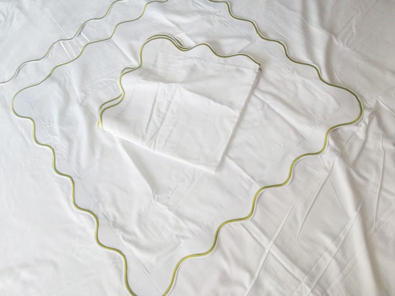 Euro Sham Scalloped embroidery_400 Thread Count White Cotton Sateen Hotel Stitch scallop Euro Sham embroidery