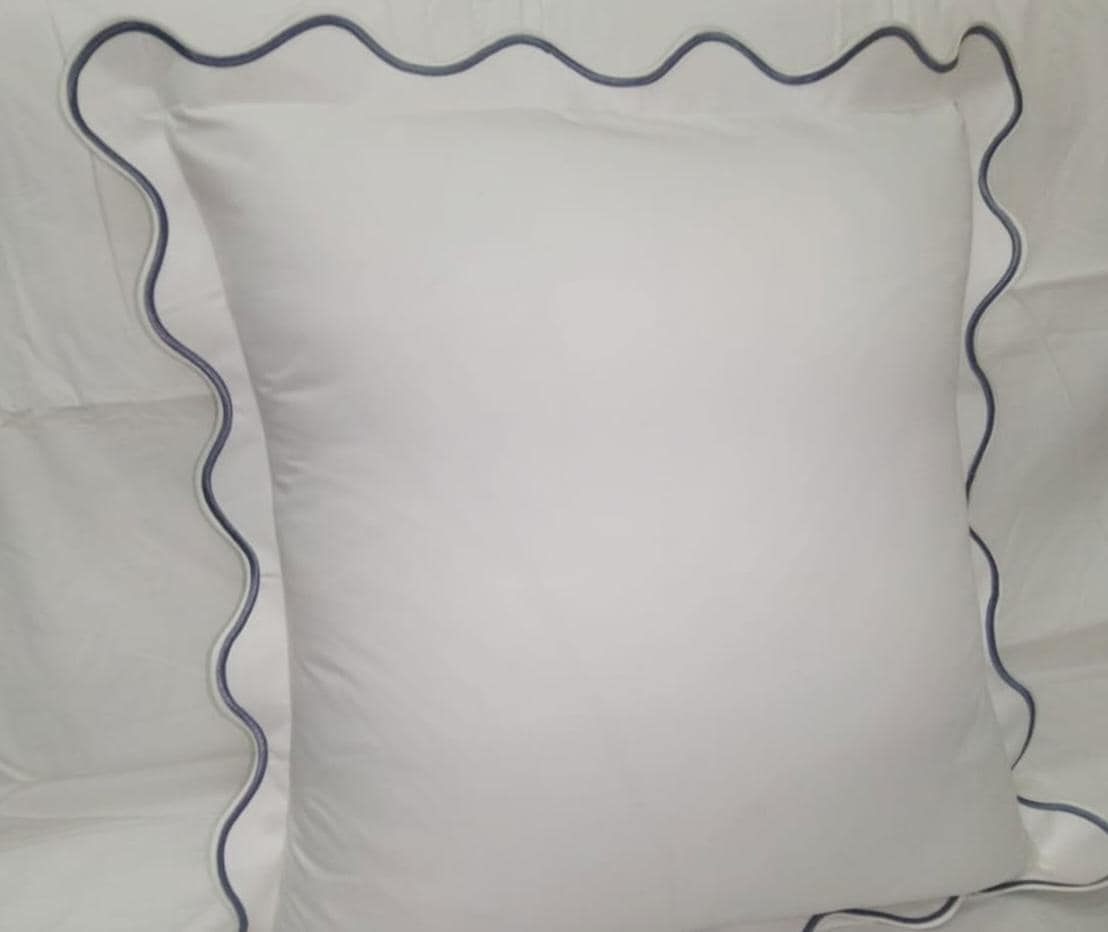 Euro Sham Scalloped embroidery_400 Thread Count White Cotton Sateen Hotel Stitch scallop Euro Sham embroidery