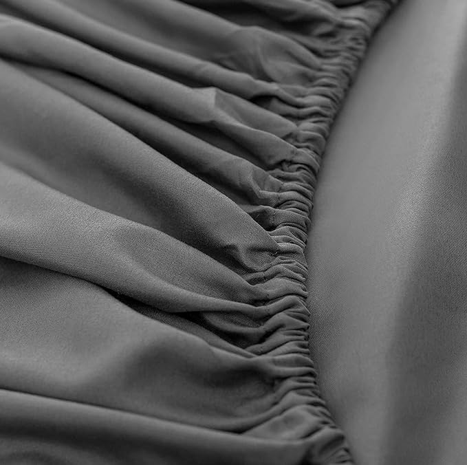 400 Thread Count Cotton Sateen Fitted Sheet in drop from 10 to 20 inches - Image 2