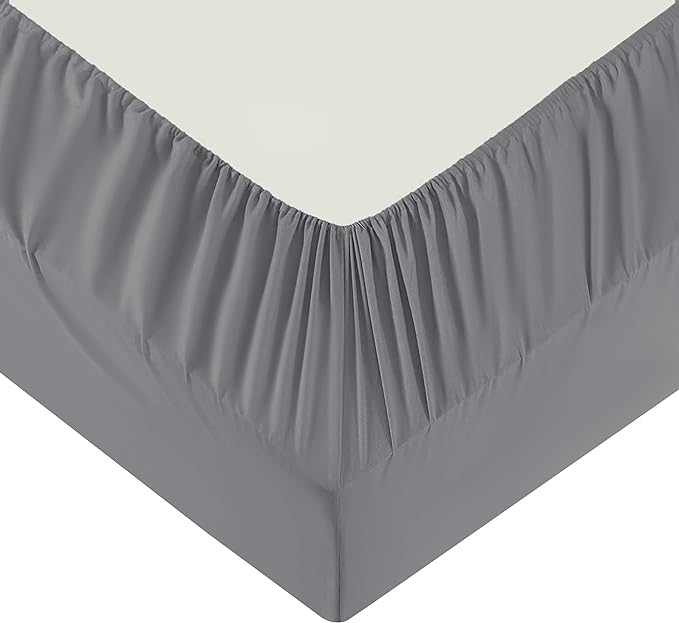 400 Thread Count Cotton Sateen Fitted Sheet in drop from 10 to 20 inches - Image 9