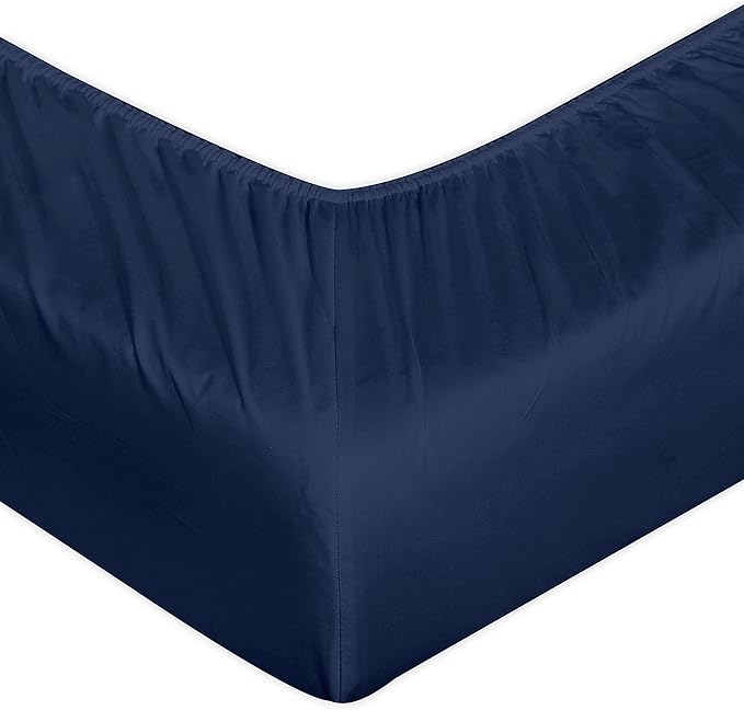 400 Thread Count Cotton Sateen Fitted Sheet in drop from 10 to 20 inches - Image 12