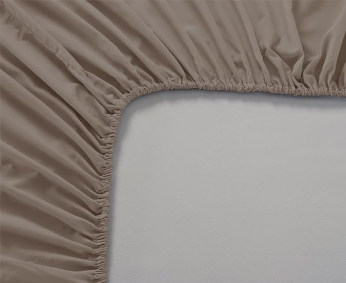 400 Thread Count Cotton Sateen Fitted Sheet in drop from 10 to 20 inches - Image 14