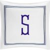 Personalized Monogrammed 400 Thread Count White 100% Cotton Sateen Hotel Stitch 3 line Embroidery Euro Shams - Image 4