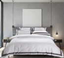 400 Thread Count white 100% Cotton Sateen Hotel Stitch Edge Border Frame Duvet cover set