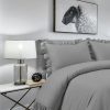 400 Thread Count 100% Cotton Sateen Ruffle Duvet Cover set - Image 8