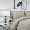 400 Thread Count 100% Cotton Sateen Ruffle Duvet Cover set - Image 6