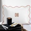 Personalized Monogrammed Pillow Sham with Scalloped embroidery - Image 4