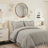 400 Thread Count 100% Cotton Sateen Ruffle Duvet Cover set - Image 3