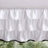 400 Thread Count 100% Cotton Sateen Ruffle Gathered Bed Skirt Three Sided Coverage with Platform - Image 4