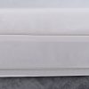 400 Thread Count White Cotton Sateen Double Embroidery Border Tailored Bed Skirt Three Sided Coverage with Platform - Image 5