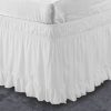 Wrap Around Bed Skirt Easy Fit Bed Skirt 3 Sided 100% Cotton Sateen - Image 4