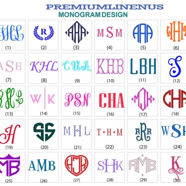 Monogrammed Sheet Set – 100% Cotton Sateen, 400 Thread Count | Luxury Cotton Bedding